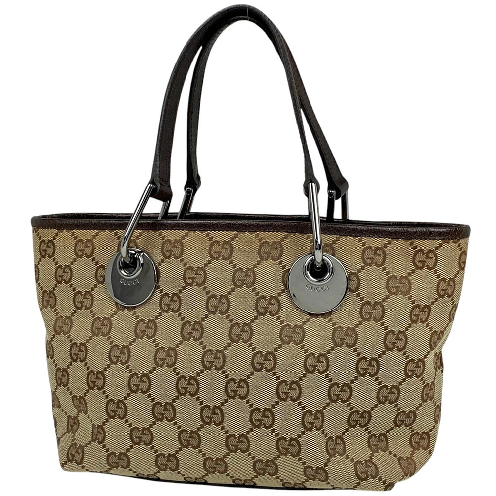 Gucci GG tote bag handbag canvas brown